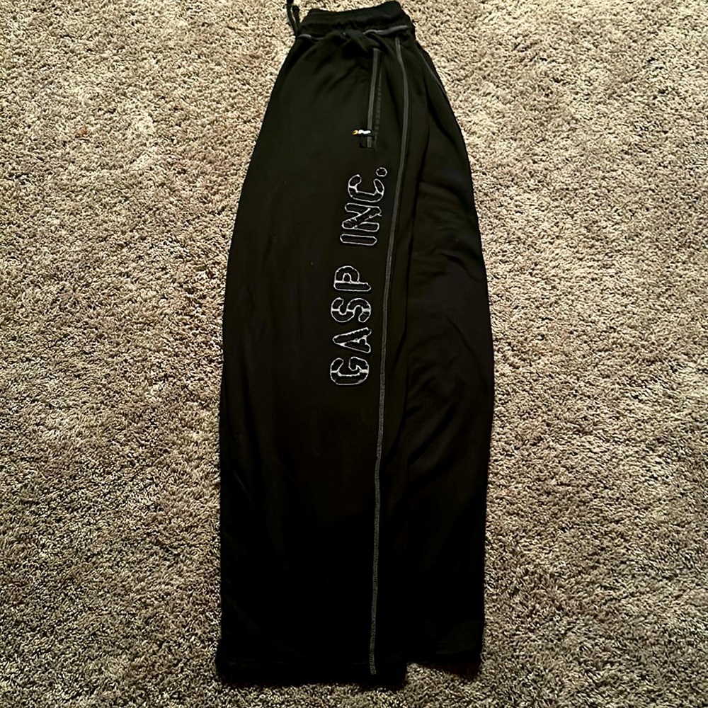 Gasp pants XL. $40 Gasp t-shirt XXL. $20